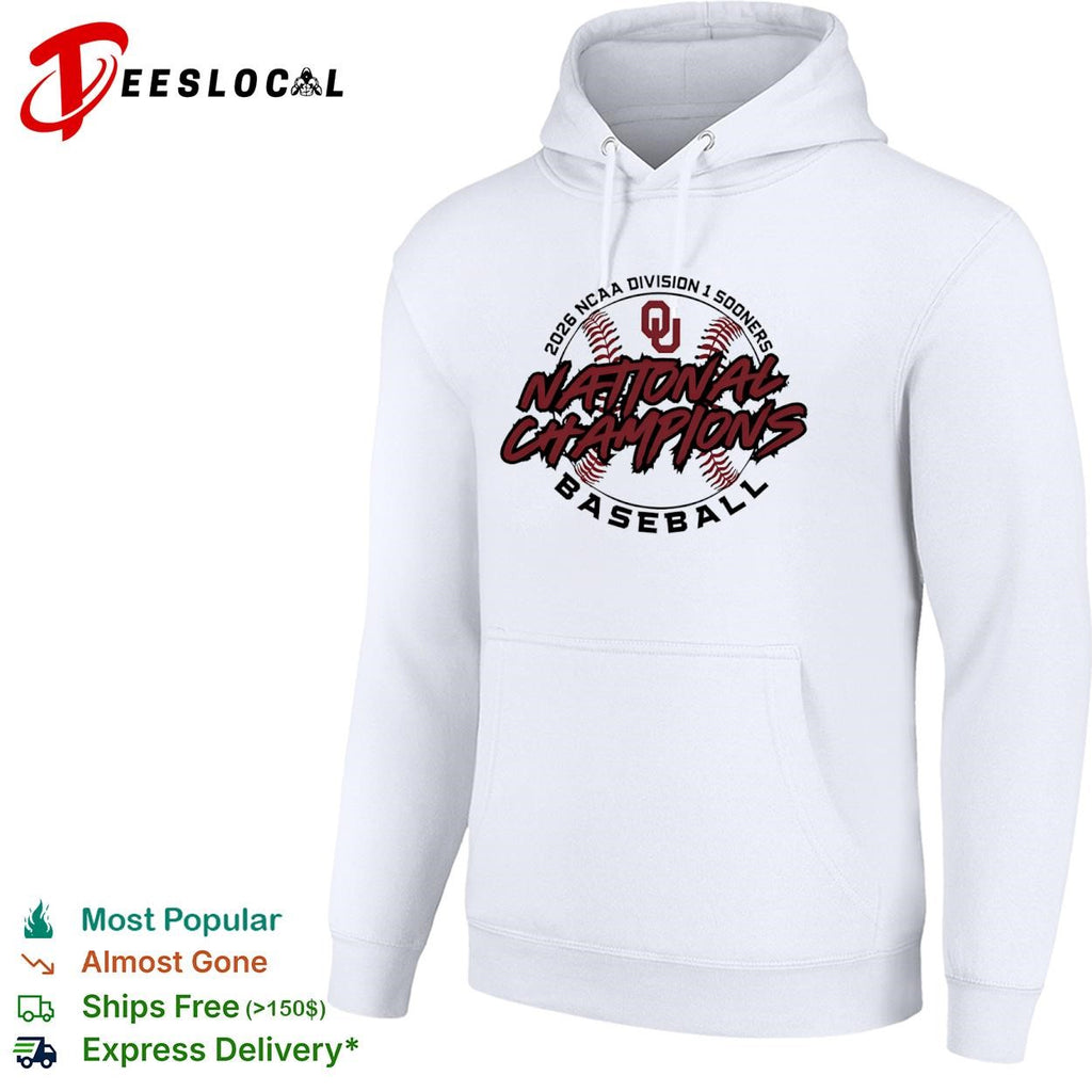 Oklahoma Sooners 2026 NCAA division I national champions baseball graphic shirt