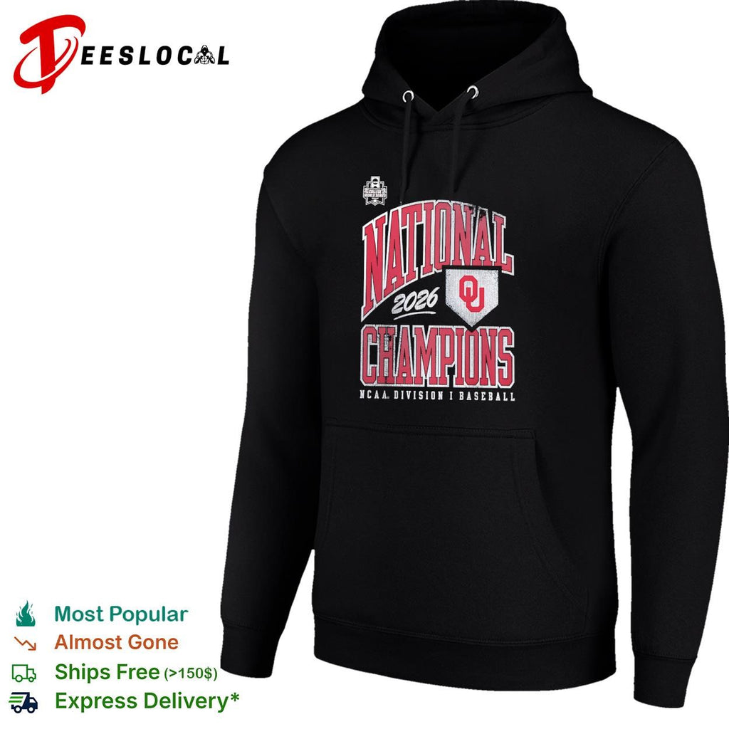 Oklahoma Sooners 2026 National Champions NCAA Division I Baseball shirt
