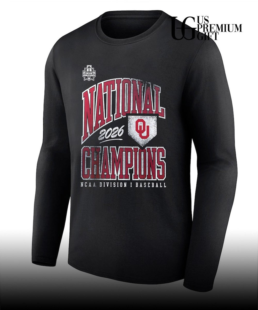 Oklahoma Sooners 2026 National Champions NCAA Division I Baseball shirt