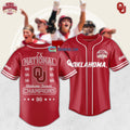 Oklahoma Sooners Back To Back To Back National Champions Softball Baseball Jersey