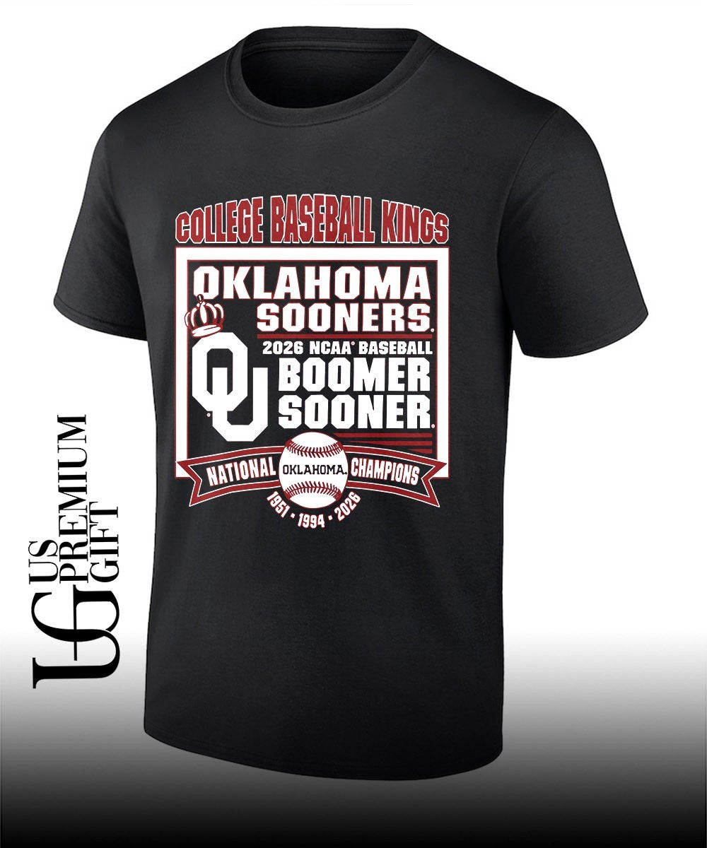 Oklahoma Sooners College Baseball Kings 2026 NCAA National Champions Boomer Sooner shirt