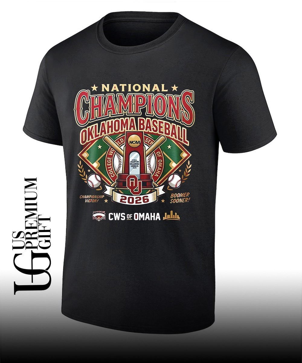 Oklahoma Sooners NCAA Baseball National Champions 2026 CWS of Omaha Boomer Sooner shirt