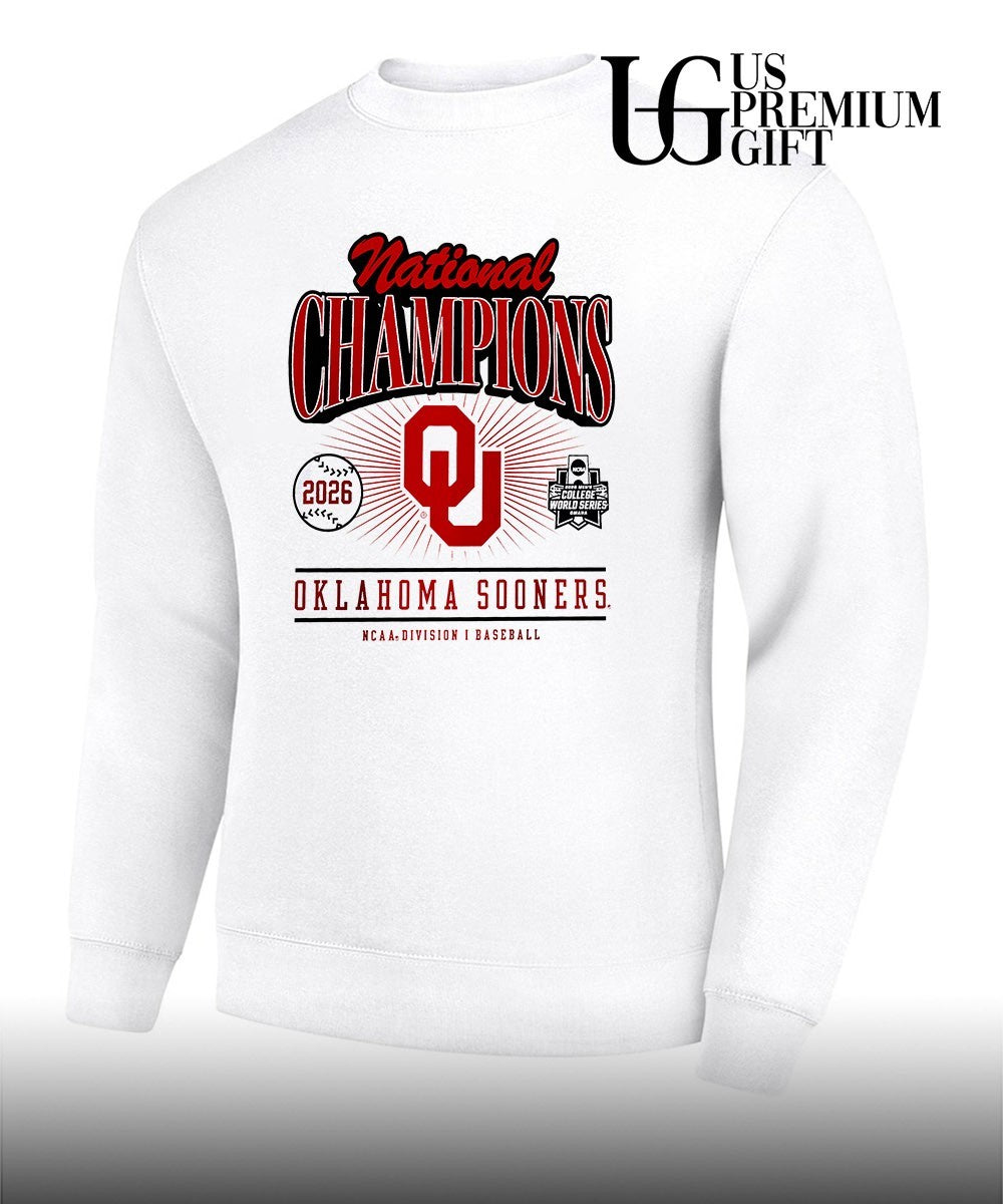 Oklahoma Sooners NCAA Baseball National Champions 2026 Men’s College World Series shirt