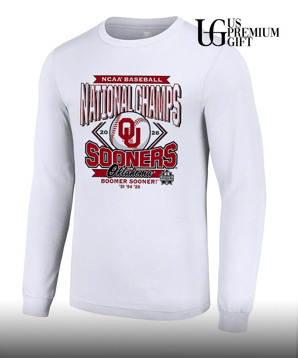 Oklahoma Sooners NCAA Baseball National Champs 2026 Boomer Sooner 51 94 26 shirt