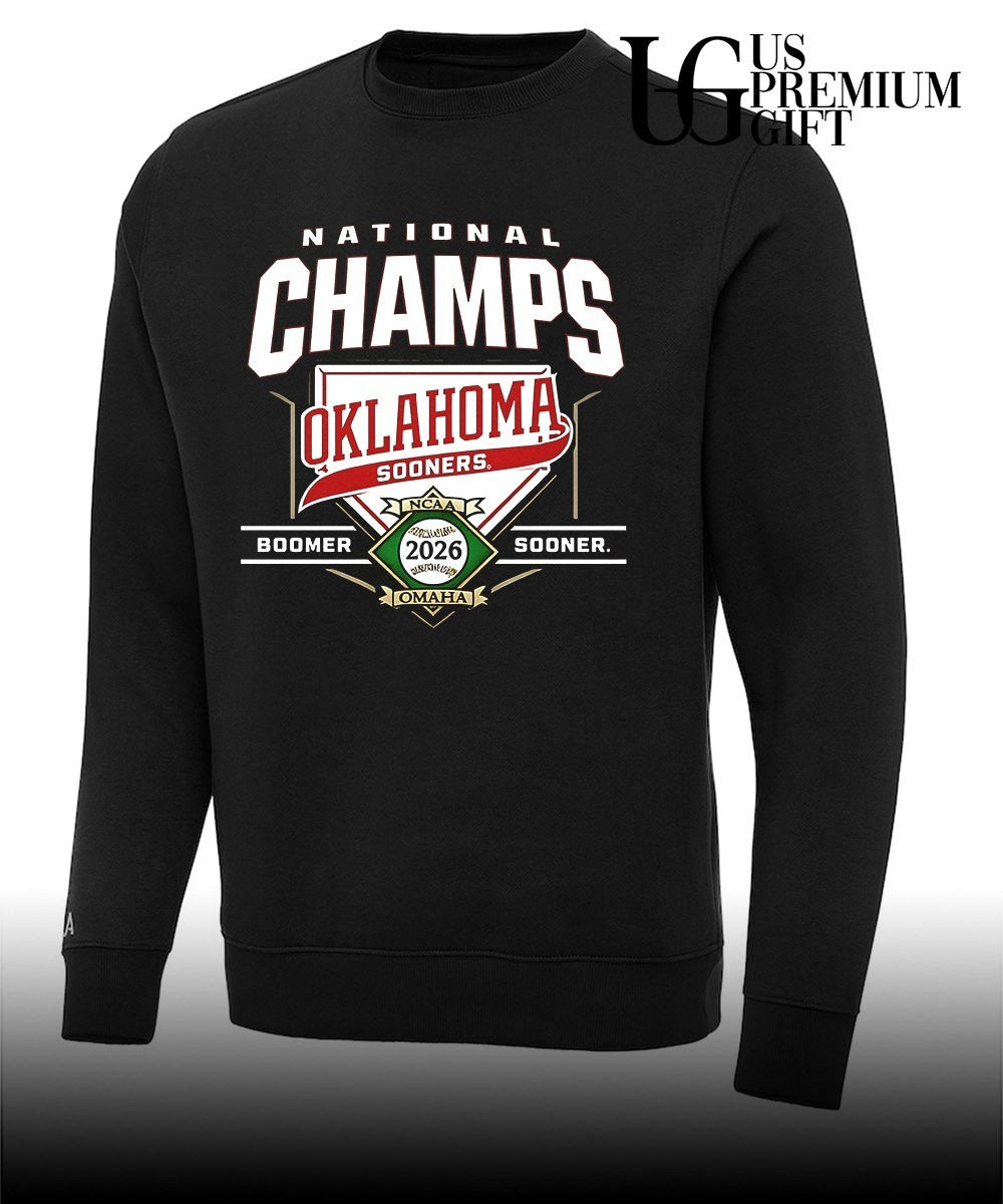 Oklahoma Sooners NCAA Baseball National Champs 2026 Omaha Boomer Sooner shirt