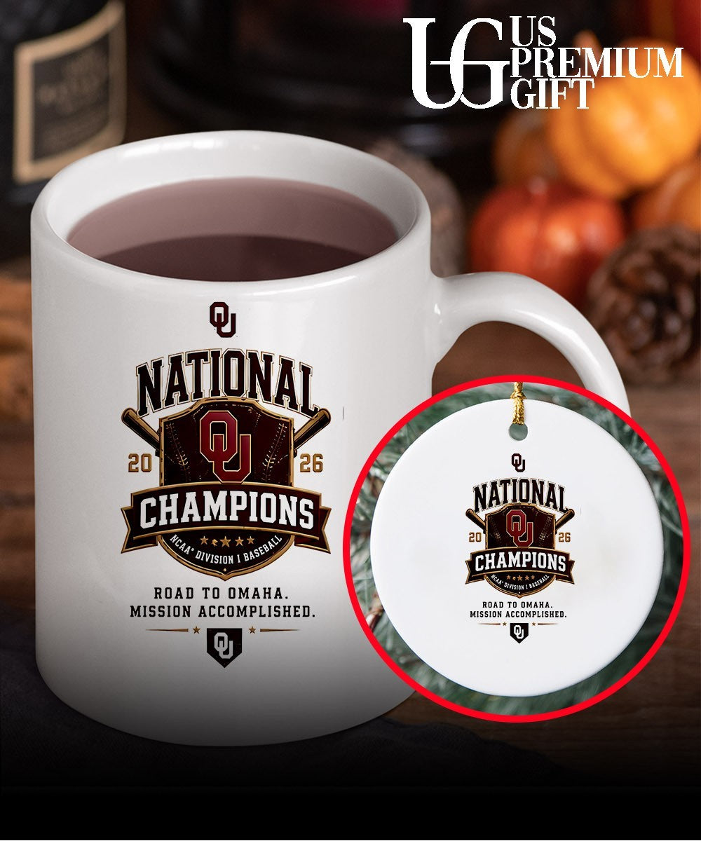 Oklahoma Sooners NCAA Division I Baseball National Champions 2026 Road to Omaha shirt