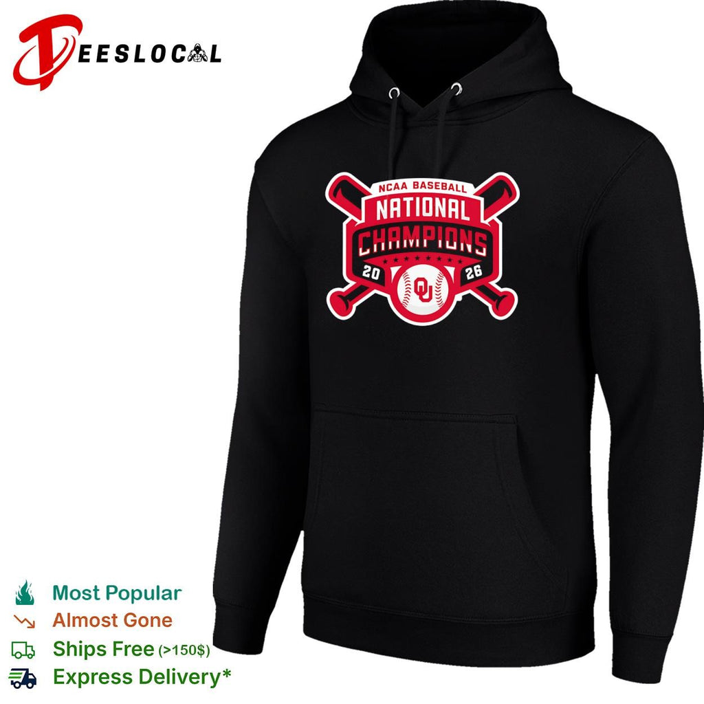 Oklahoma Sooners NCAA baseball national champions 2026 black ribbon shirt