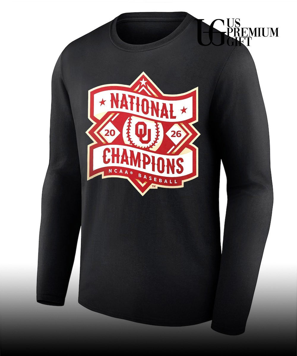 Oklahoma Sooners National Champions 2026 NCAA Baseball shirt