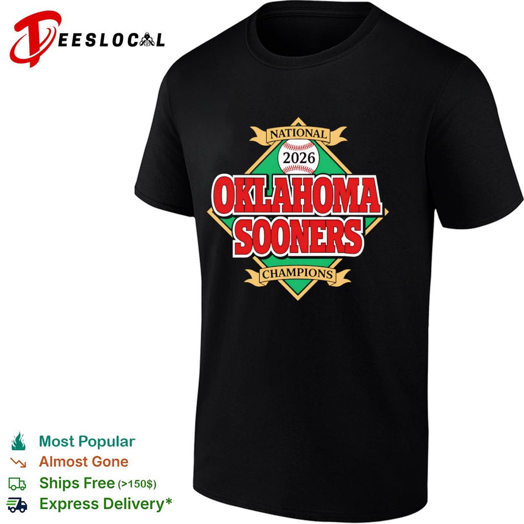 Oklahoma Sooners national 2026 champions green diamond shirt