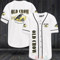 FASHION Old Crow Baseball Jerseys Botton Shirt