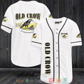 Old Crow white Baseball shirt