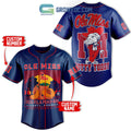 Ole Miss Rebel Chick-fil-APeach Bowl Personalized Baseball Jersey Navy