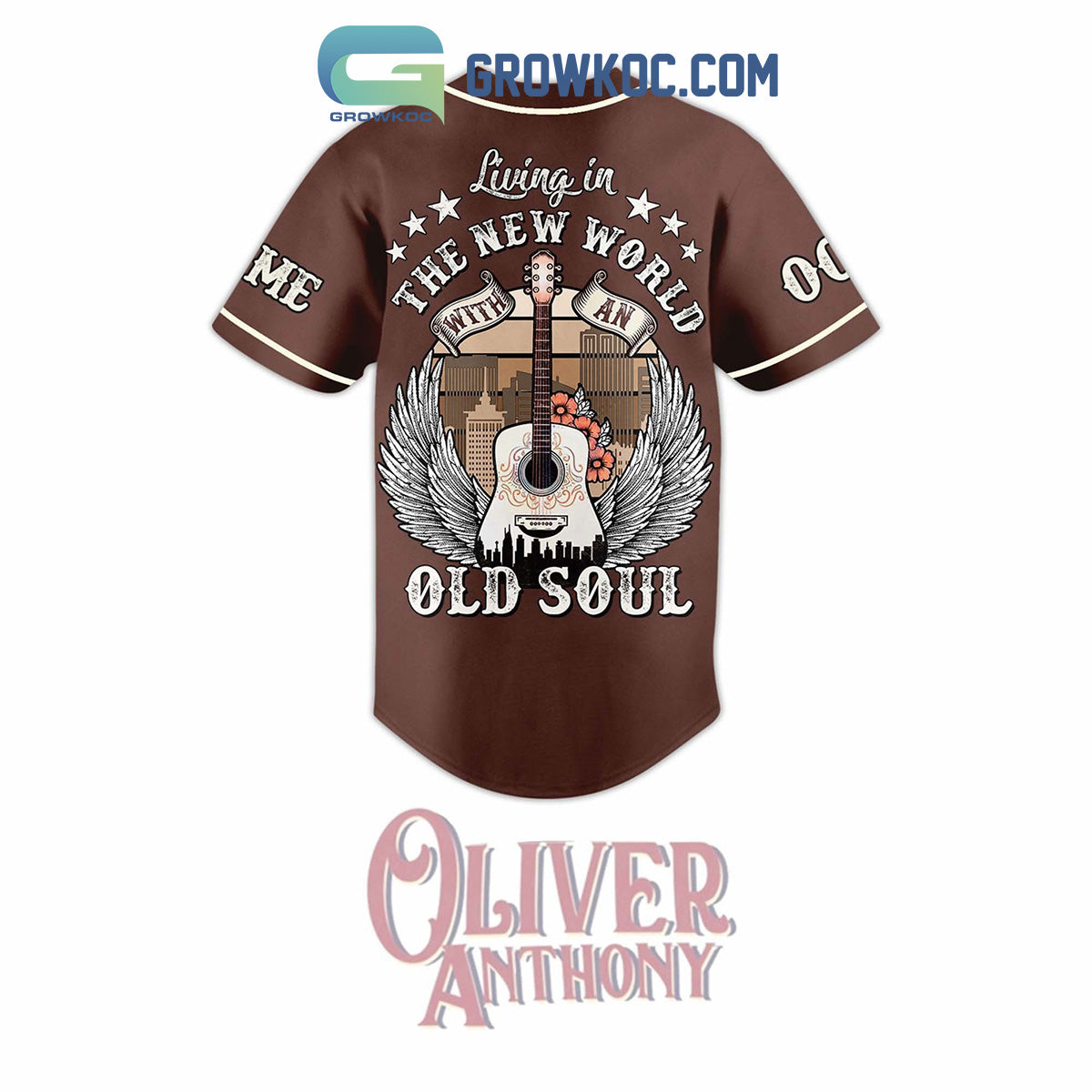 Oliver Anthony Living In The New World With An Old Soul Personalized Baseball Jersey