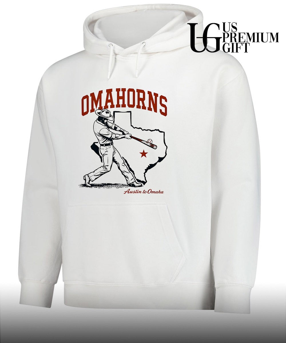 Omahorns Austin to Omaha Texas Longhorns shirt