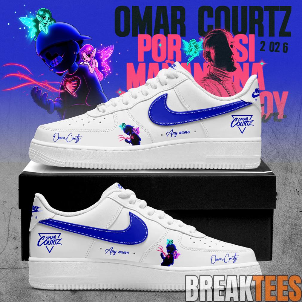 Omar Courtz Por Si Mañana No Estoy Tour 2026 Signature Custom AF1 Shoes