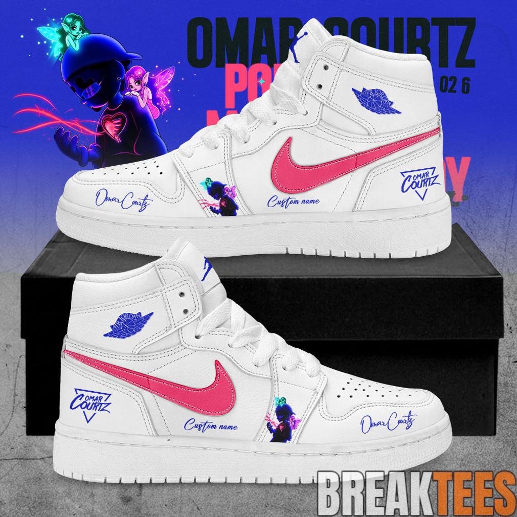 Omar Courtz Por Si Mañana No Estoy Tour 2026 Signature Custom AJ1 Shoes