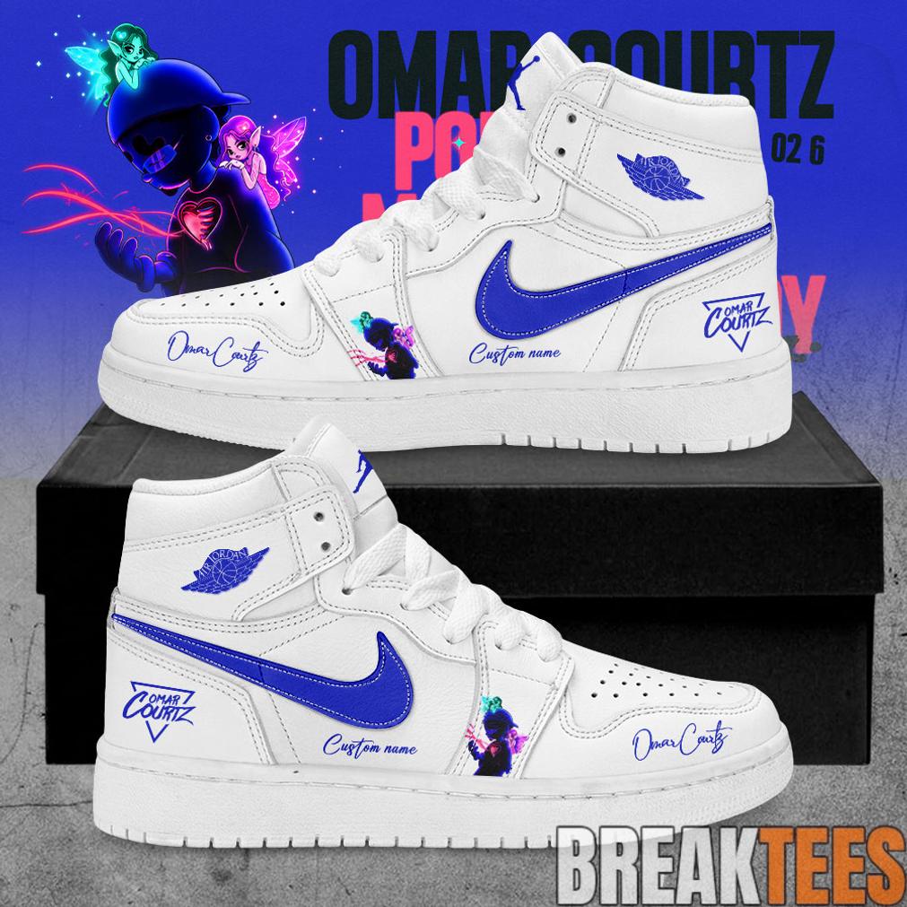 Omar Courtz Por Si Mañana No Estoy Tour 2026 Signature Custom AJ1 Shoes