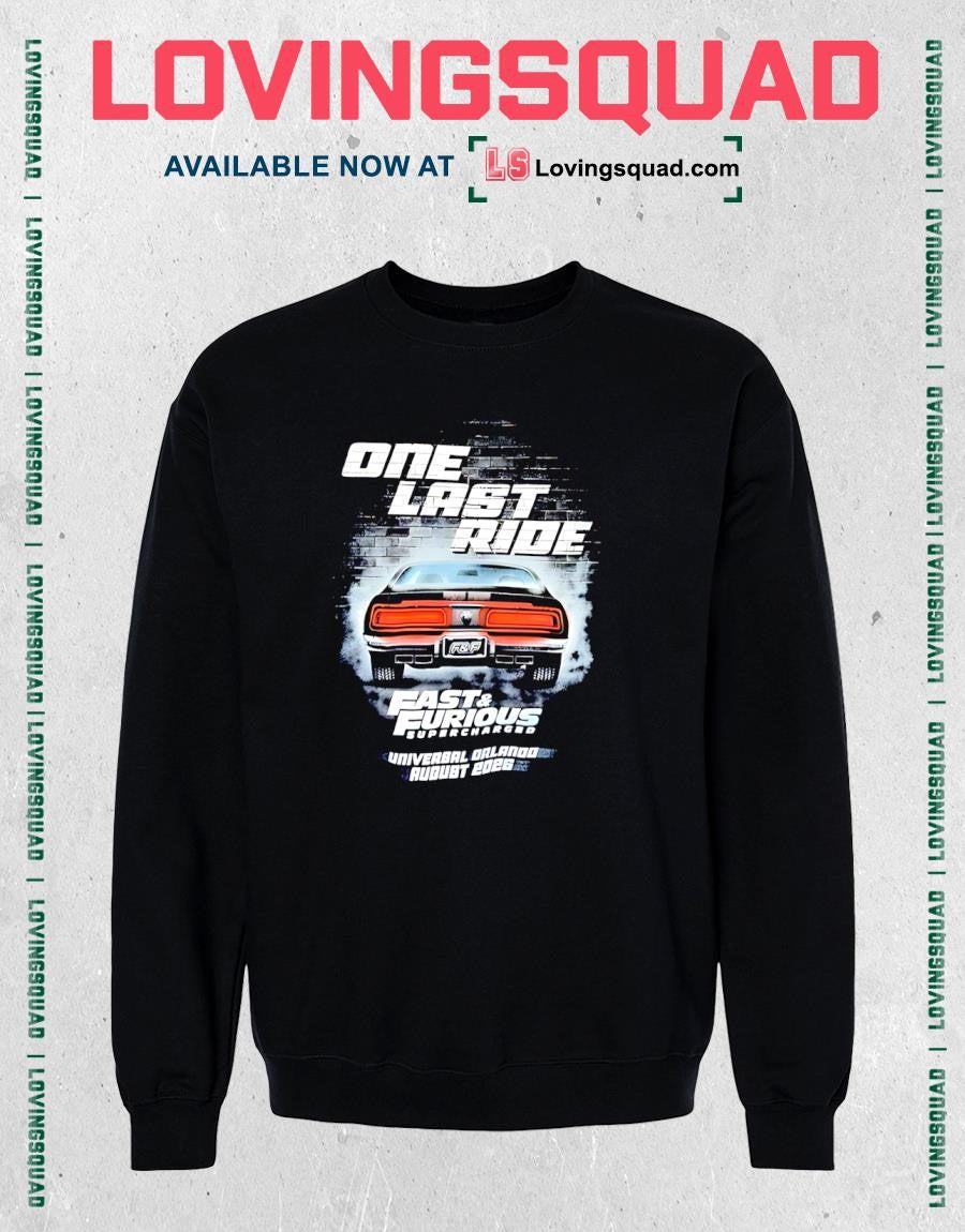 One Last Ride Fast Furious Supercharged 2026 T-shirt