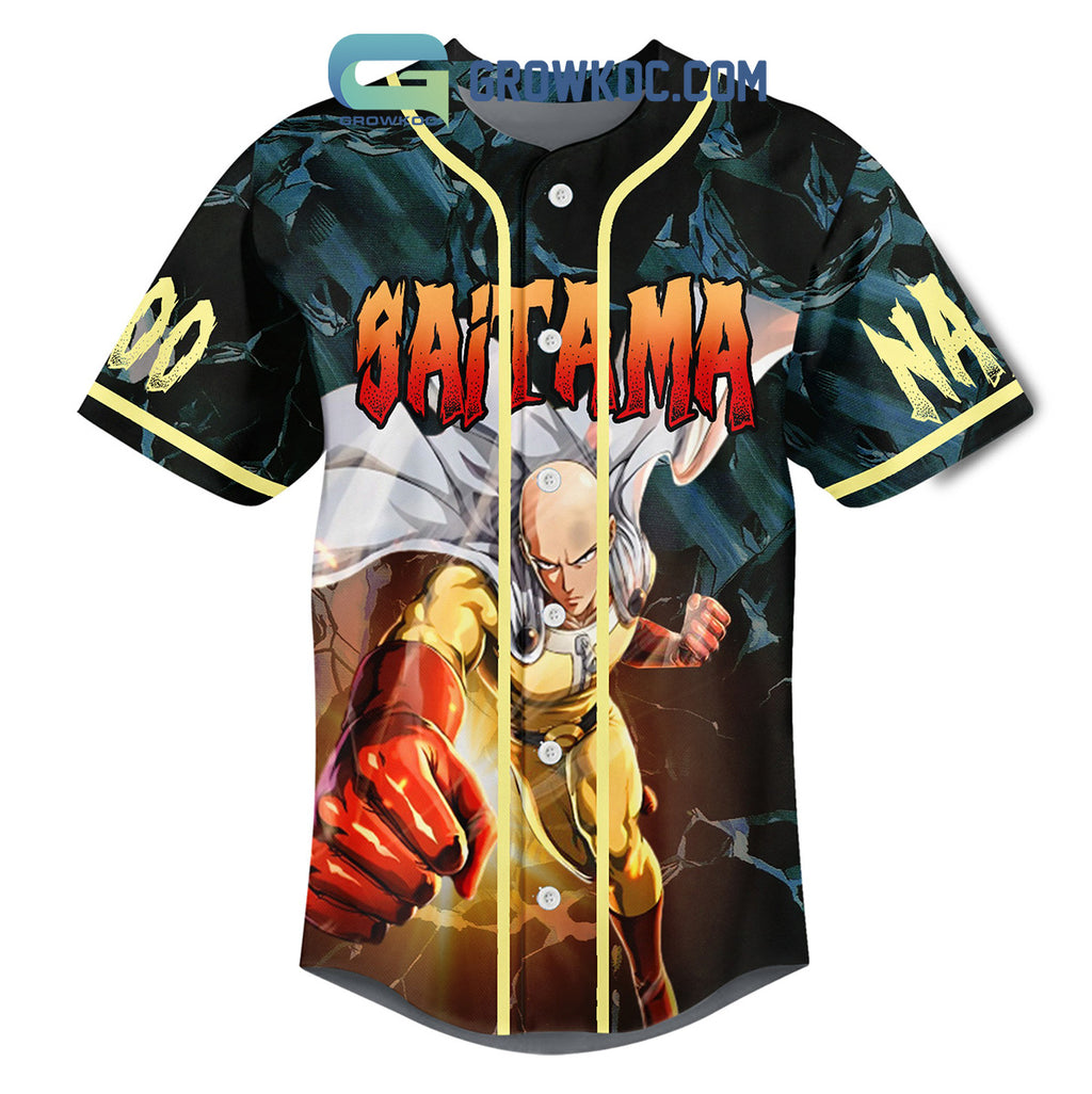 One Punch Man The Strongest Man Saitama Personalized Baseball Jersey