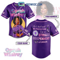 Oprah Winfrey Strong Independent Woman Personalized Baseball Jersey
