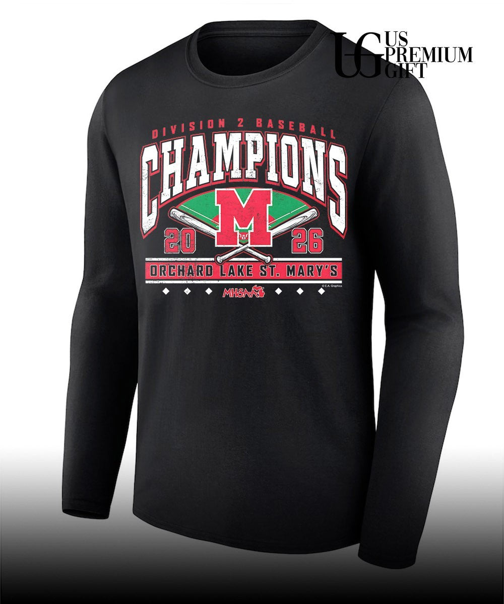 Orchard Lake St. Mary’s MHSAA Baseball D2 Champions 2026 shirt