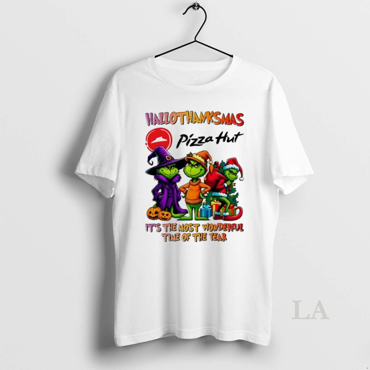 Original 2025 Grinch X Pizza Hut Its The Most Wonderful Time Of The Year Happy T-Shirts, Hoodie, Sweatshirt | InkRitualCo.com