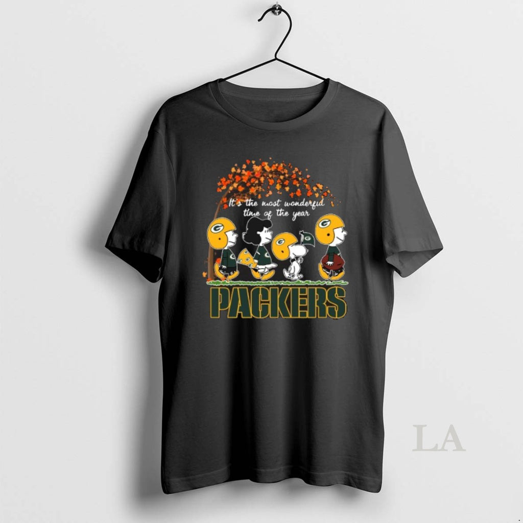 Original 2025 Peanuts Characters X Green Bay Packers It S The Most Wonderful Time Of T-Shirts, Hoodie, Sweatshirt