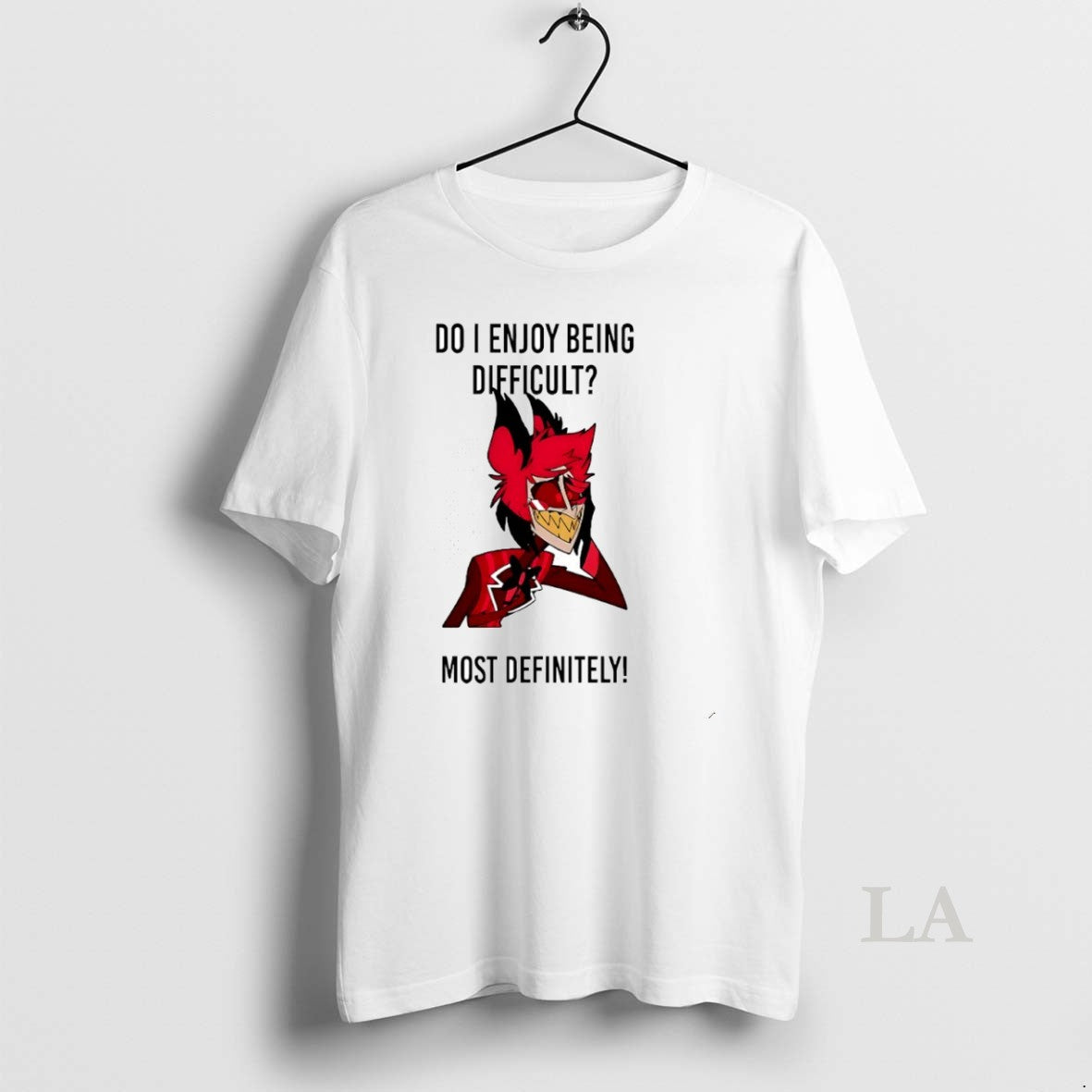 Original Alastor Do I Enjoy Being Difficult Most Definitely Circle T-Shirts, Hoodie, Sweatshirt | InkRitualCo.com