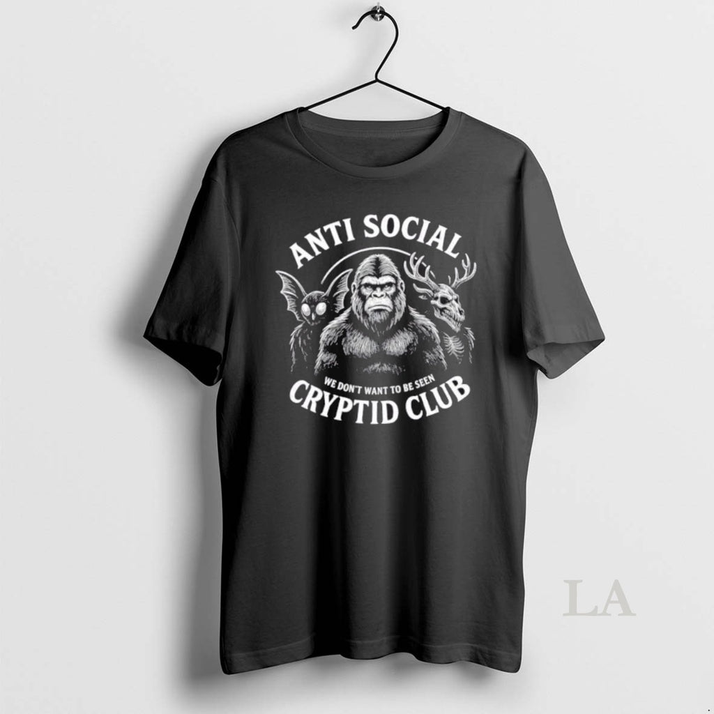 Original Anti Social Cryptid Club We Dont Want To Be Seen T-Shirts, Hoodie, Sweatshirt | InkRitualCo.com