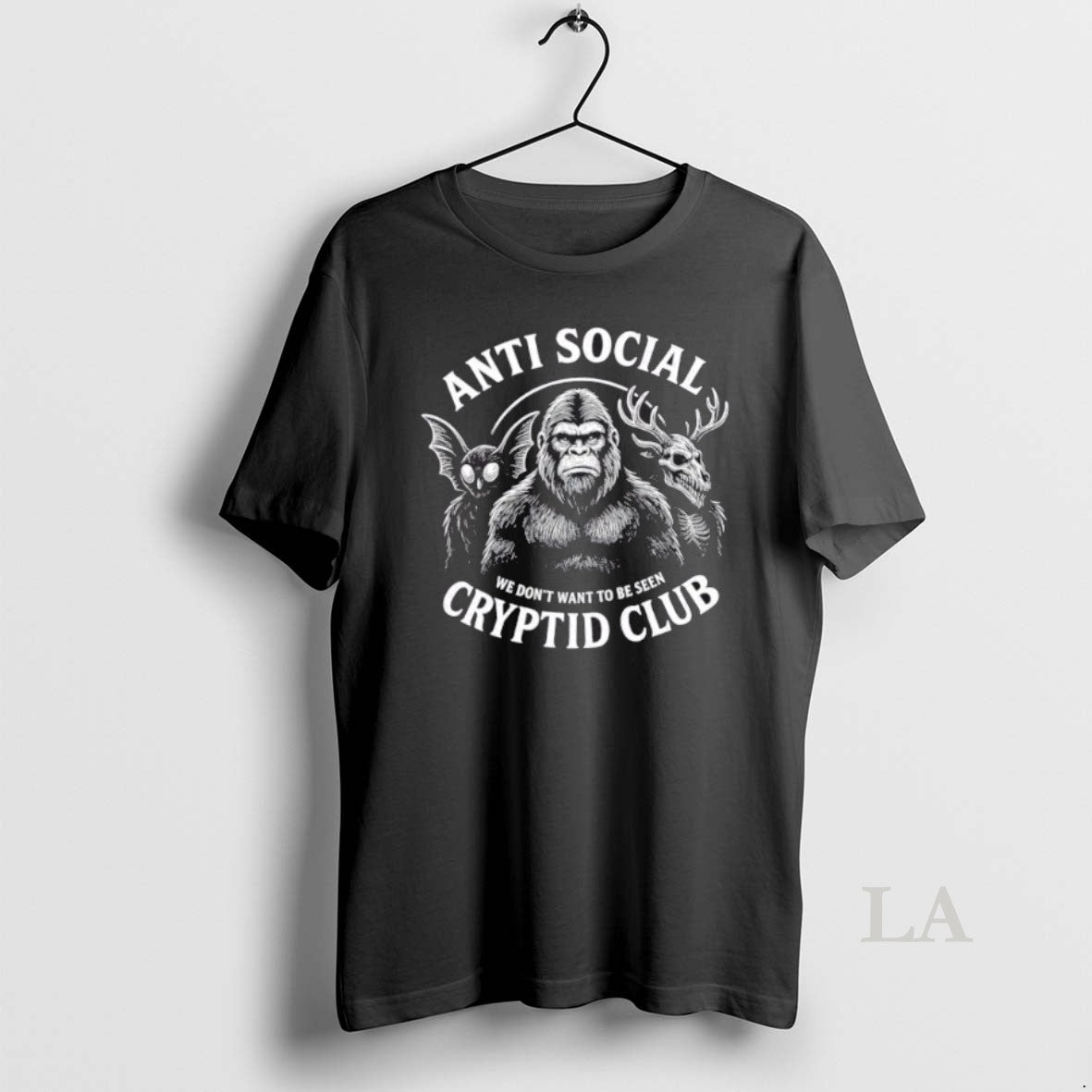 Original Anti Social Cryptid Club We Dont Want To Be Seen T-Shirts, Hoodie, Sweatshirt | InkRitualCo.com