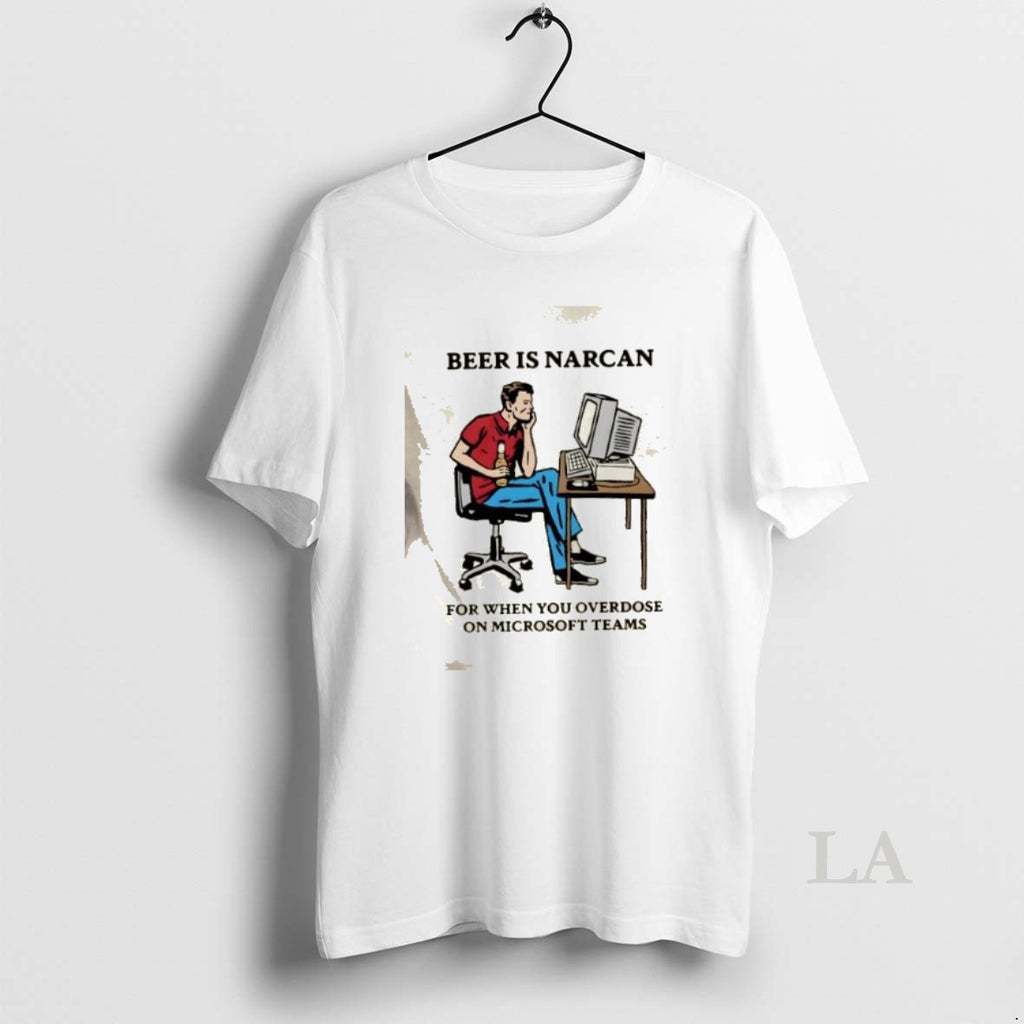 Original Beer Is Narcan For When You Overdose On Teams Cartoon T-Shirts, Hoodie, Sweatshirt | InkRitualCo.com