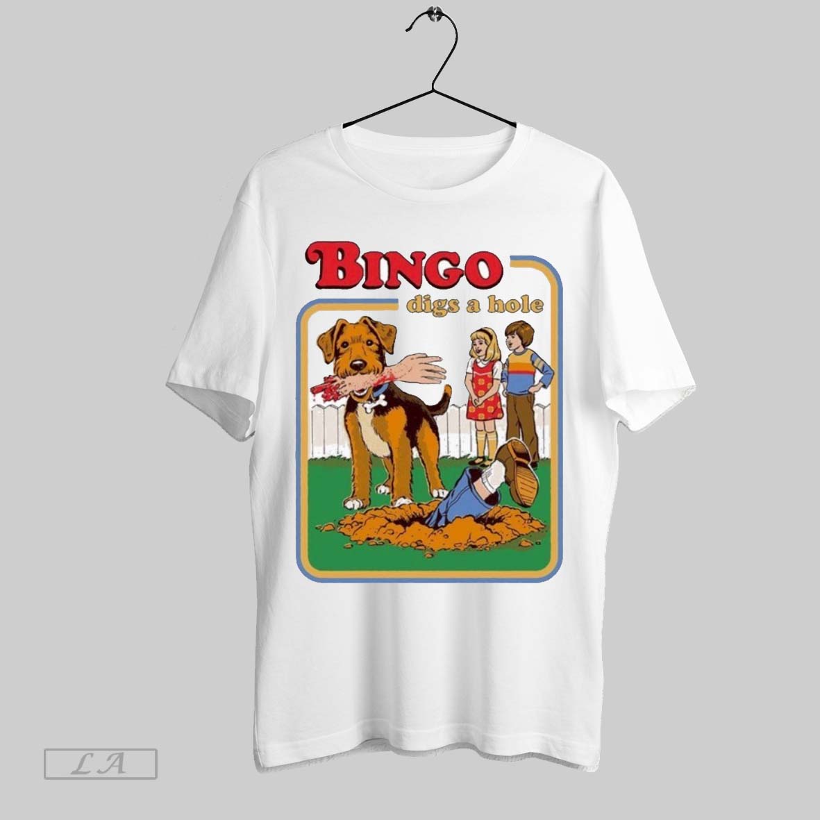 Original Bingo Digs A Hole Dog Hand T-Shirts, Hoodie, Sweatshirt | InkRitualCo.com