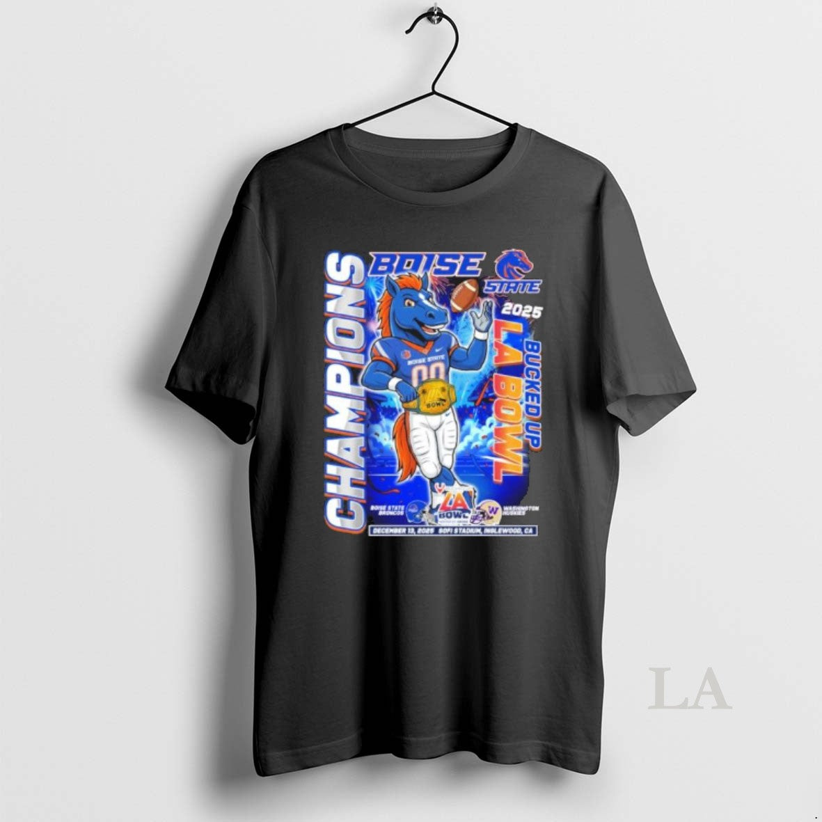 Original Boise State Broncos Mascot 2025 Bucked Up La Bowl Champions T-Shirts, Hoodie, Sweatshirt | InkRitualCo.com