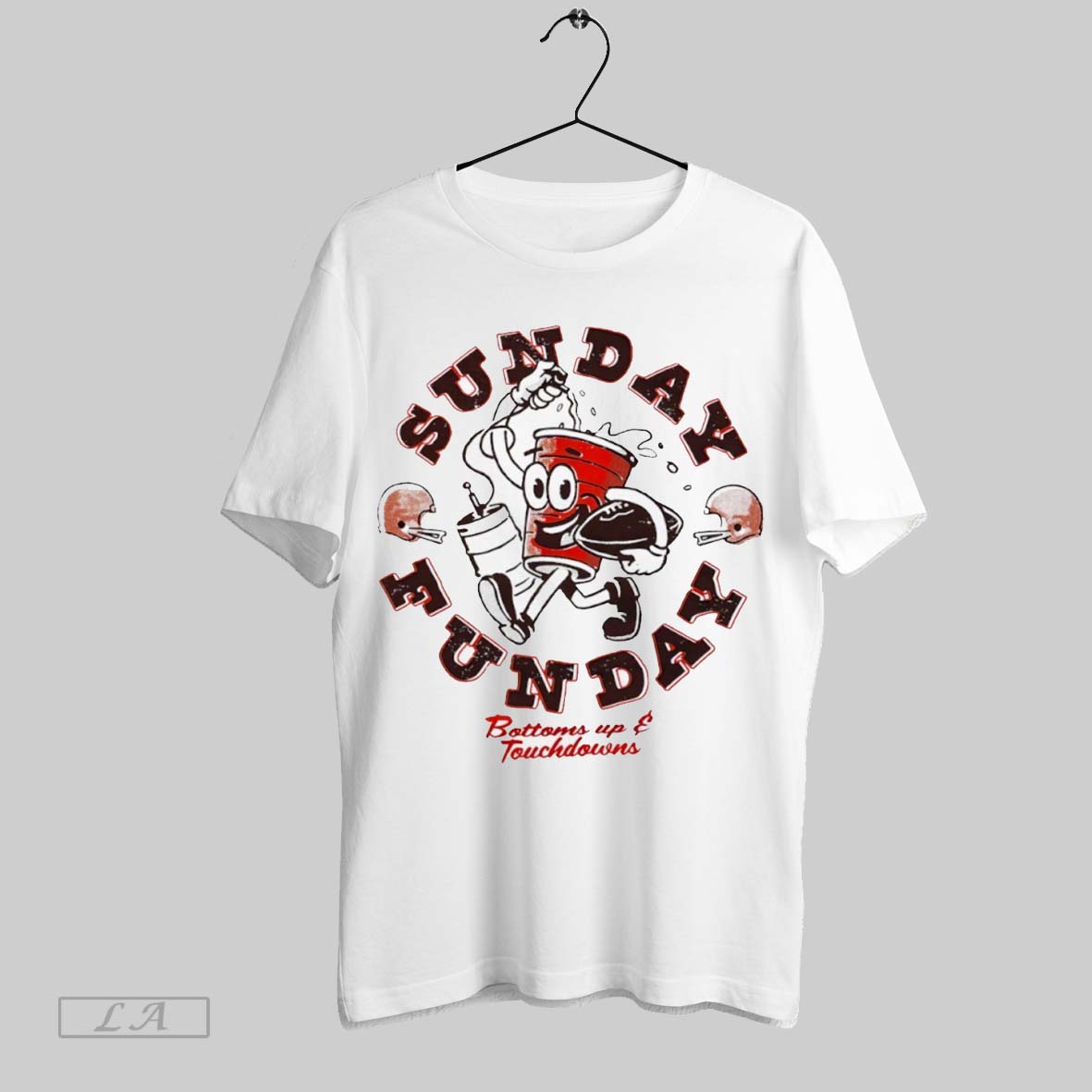Original Bottoms Up And Touchdowns Sunday Funday T-Shirts, Hoodie, Sweatshirt | InkRitualCo.com