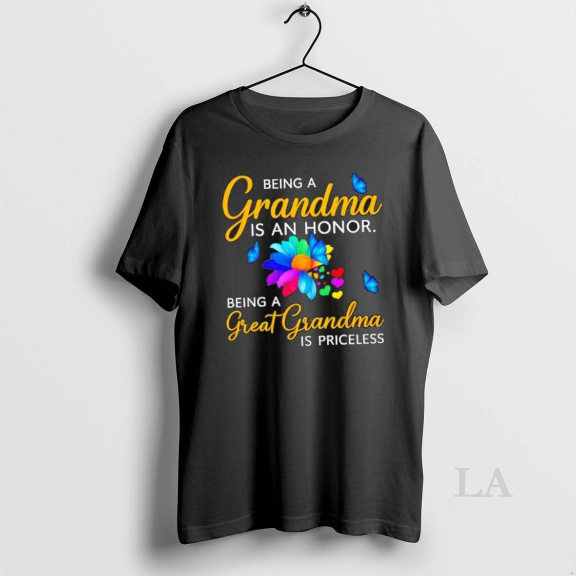 Original Butterfly Being A Grandma Is An Honor Being A Great Grandma Is Priceless T-Shirts, Hoodie, Sweatshirt