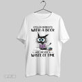 Original Cat Stolen Moments With A Book Are Never A Waste Of Time T-Shirts, Hoodie, Sweatshirt | InkRitualCo.com