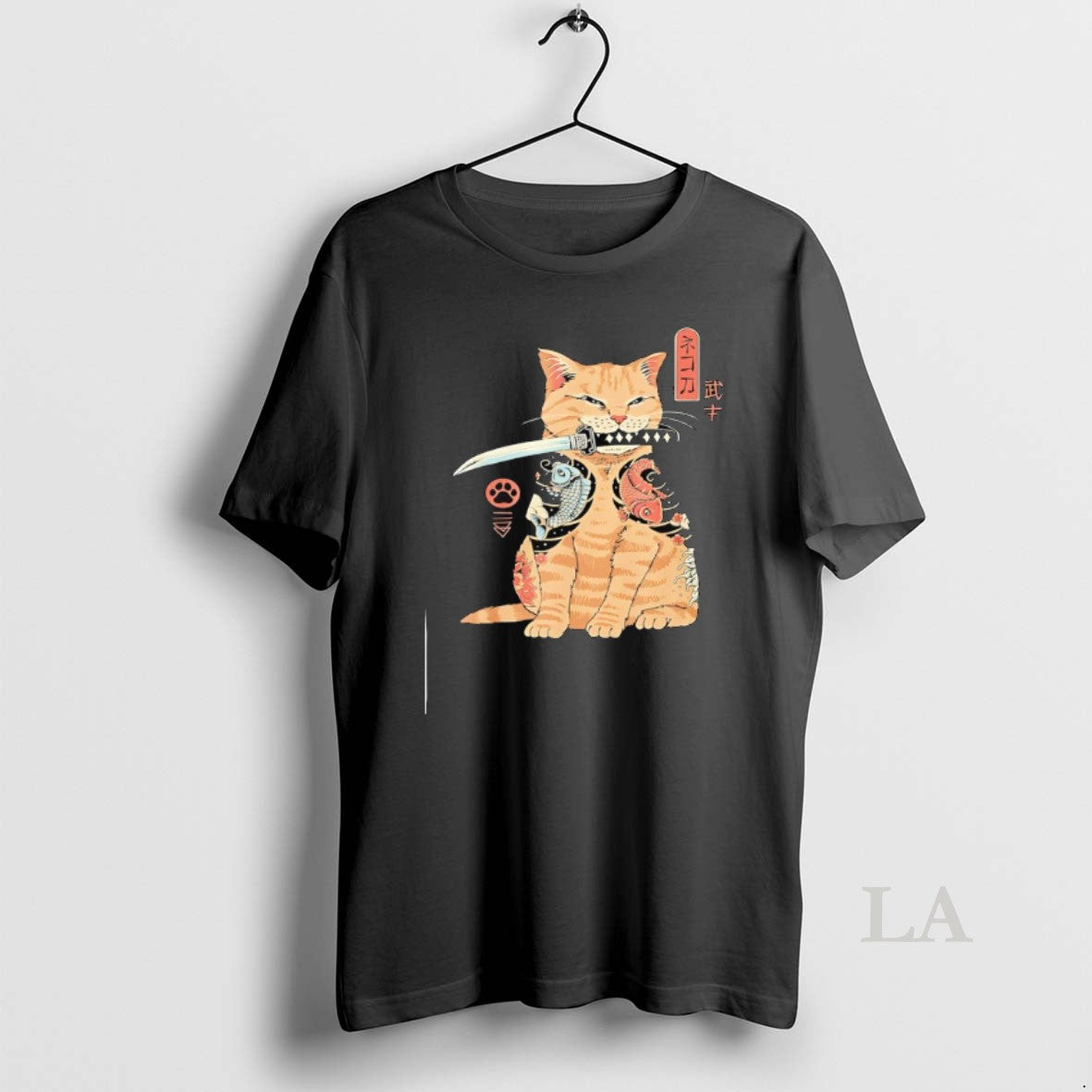 Original Cats Japanese Samurai Ninja Cat Kawaii Tattoo T-Shirts, Hoodie, Sweatshirt | InkRitualCo.com