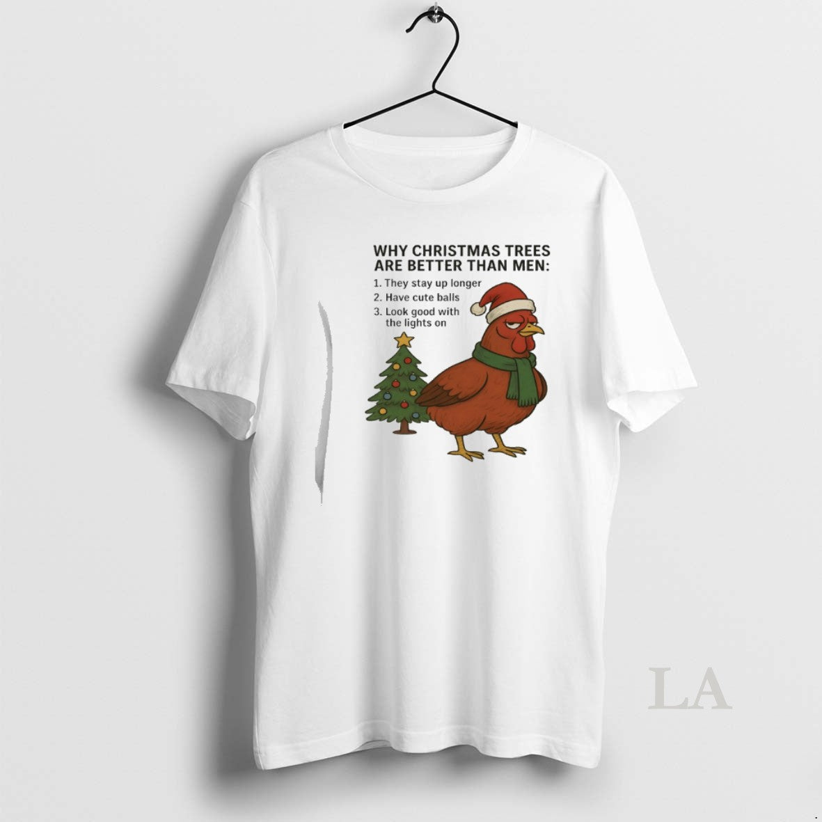 Original Chicken Santa Why Christmas Tree Are Better Than Men T-Shirts, Hoodie, Sweatshirt | InkRitualCo.com
