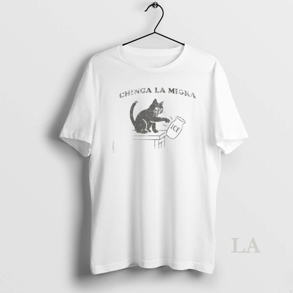 Original Chinga La Migra Ice Black Cat T-Shirts, Hoodie, Sweatshirt | InkRitualCo.com