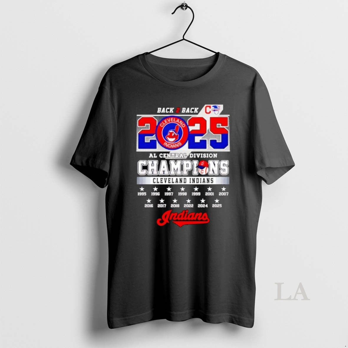 Original Cleveland Indians Back 2 Back Al Central Division Champions 2025 T-Shirts, Hoodie, Sweatshirt | InkRitualCo.com