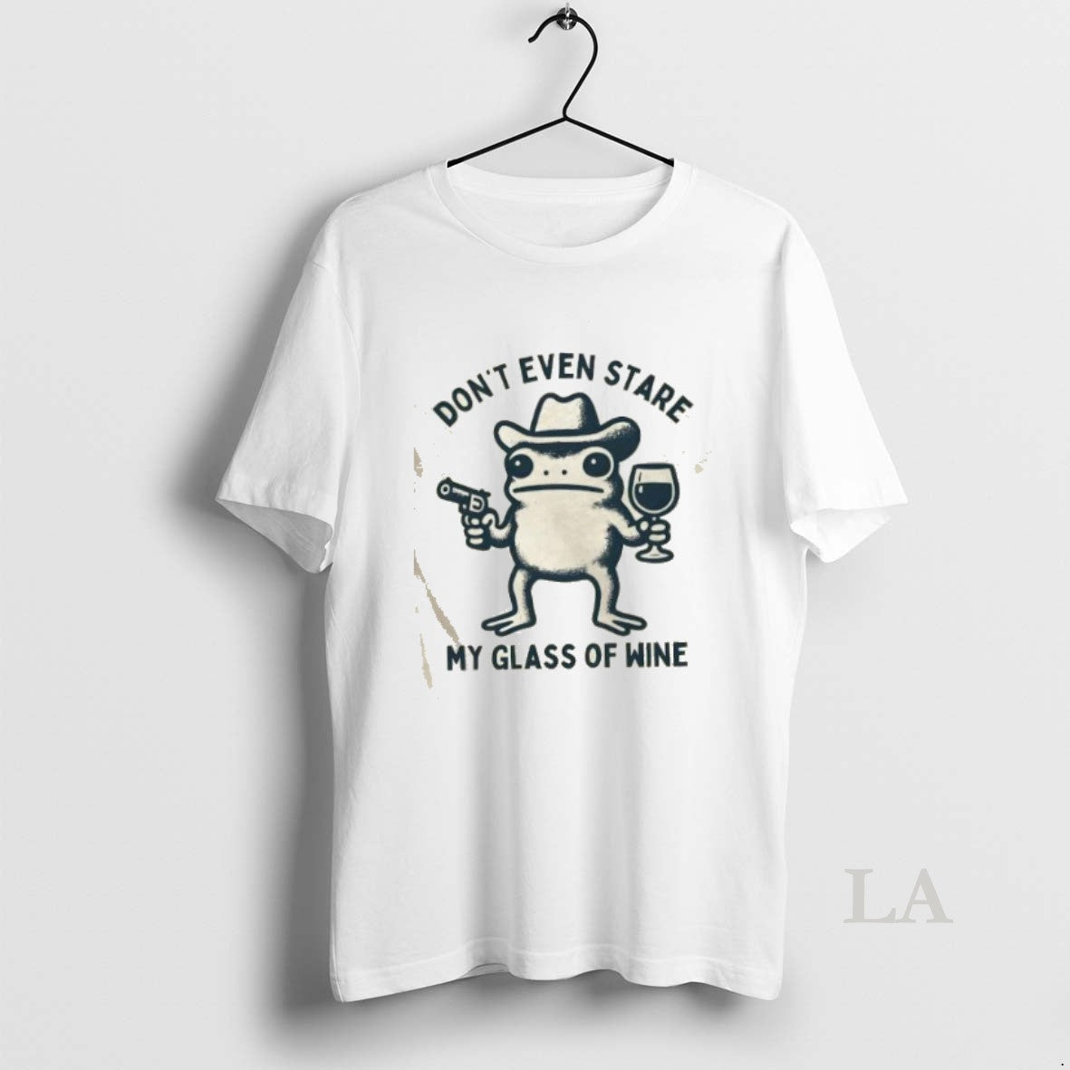 Original Cowboy Frog Dont Even Stare My Glass Of Wine T-Shirts, Hoodie, Sweatshirt | InkRitualCo.com