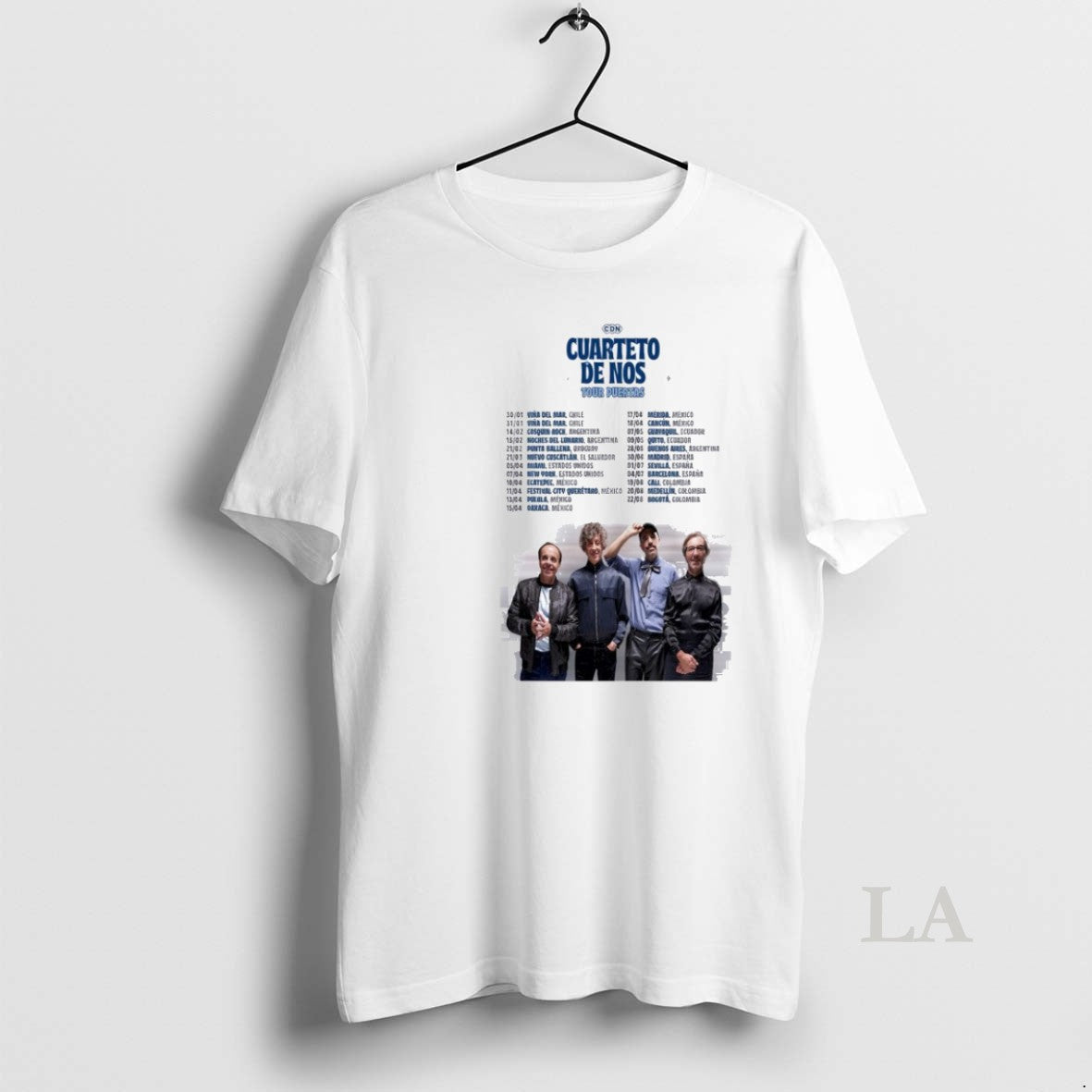 Original Cuarteto De Nos Tour Puertas 2026 T-Shirts, Hoodie, Sweatshirt | InkRitualCo.com