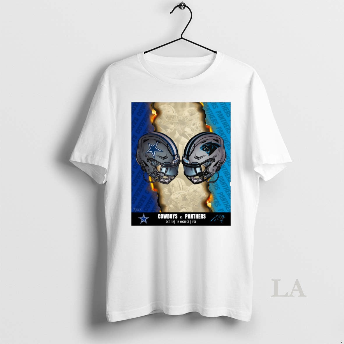 Original Dallas Cowboys Vs Carolina Panthers October 12 2025 Countdown To Kickoff T-Shirts, Hoodie, Sweatshirt