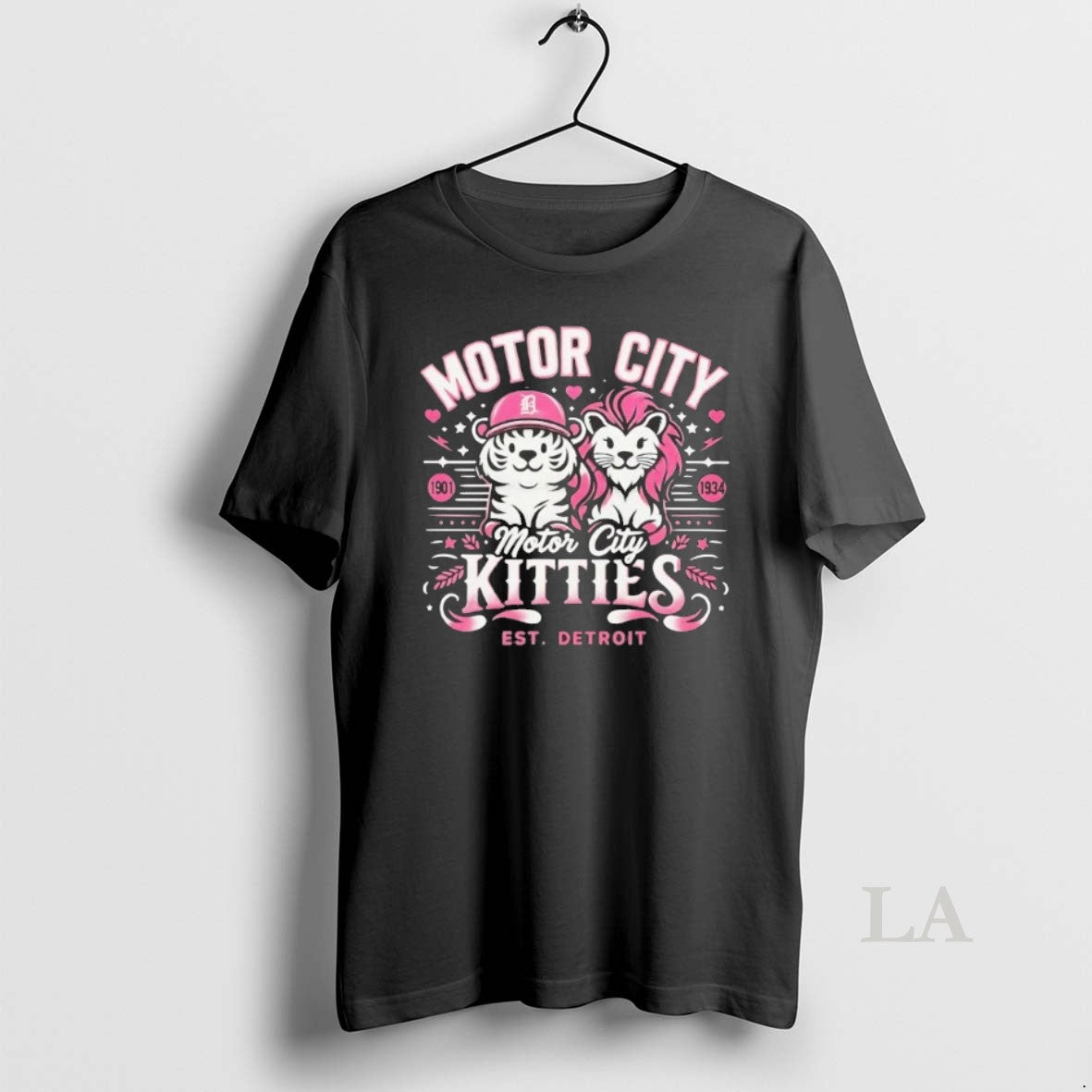 Original Detroit Lions And Tigers Motor City Kitties Est Detroit T-Shirts, Hoodie, Sweatshirt | InkRitualCo.com