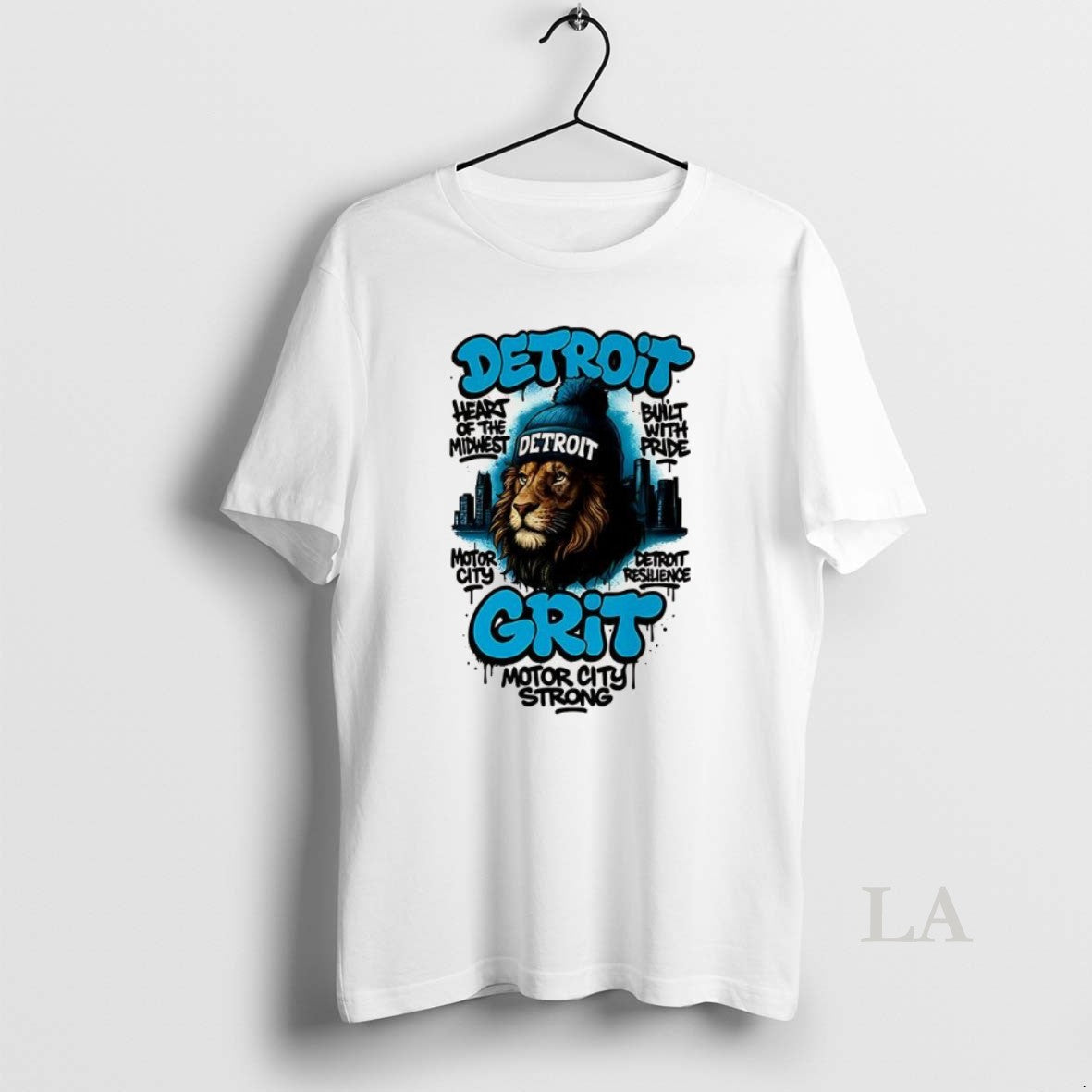 Original Detroit Lions Football Detroit Grit Motor City Strong Mascot Skyline T-Shirts, Hoodie, Sweatshirt | InkRitualCo.com