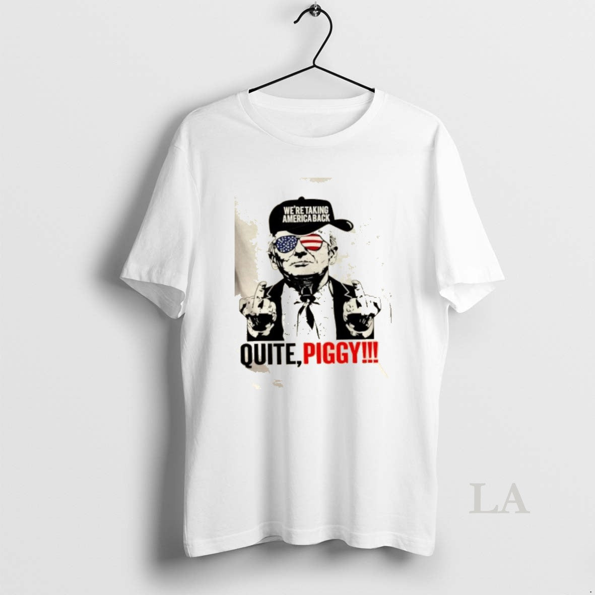 Original Donald Trump Were Taking America Back Quite Piggy Us Flag T-Shirts, Hoodie, Sweatshirt | InkRitualCo.com