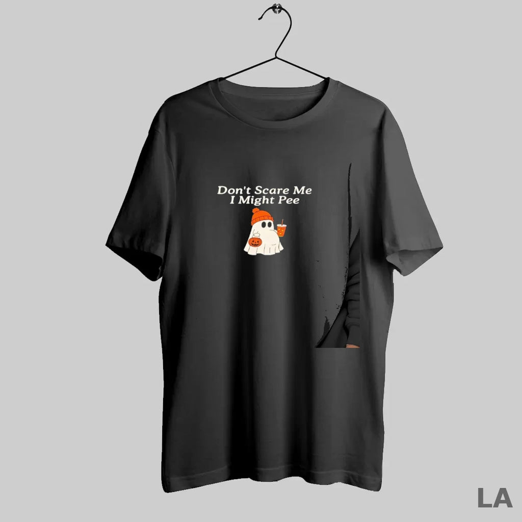 Original Dont Scare Me I Might Pee Halloween Pregnant Ghost T-Shirts, Hoodie, Sweatshirt | InkRitualCo.com