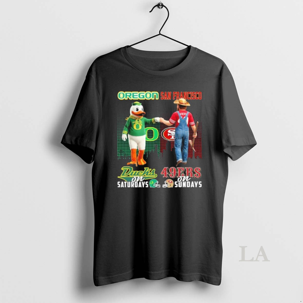 Original Ducks Vs 49ers Mascot On Saturdays And On Sundays T-Shirts, Hoodie, Sweatshirt | InkRitualCo.com