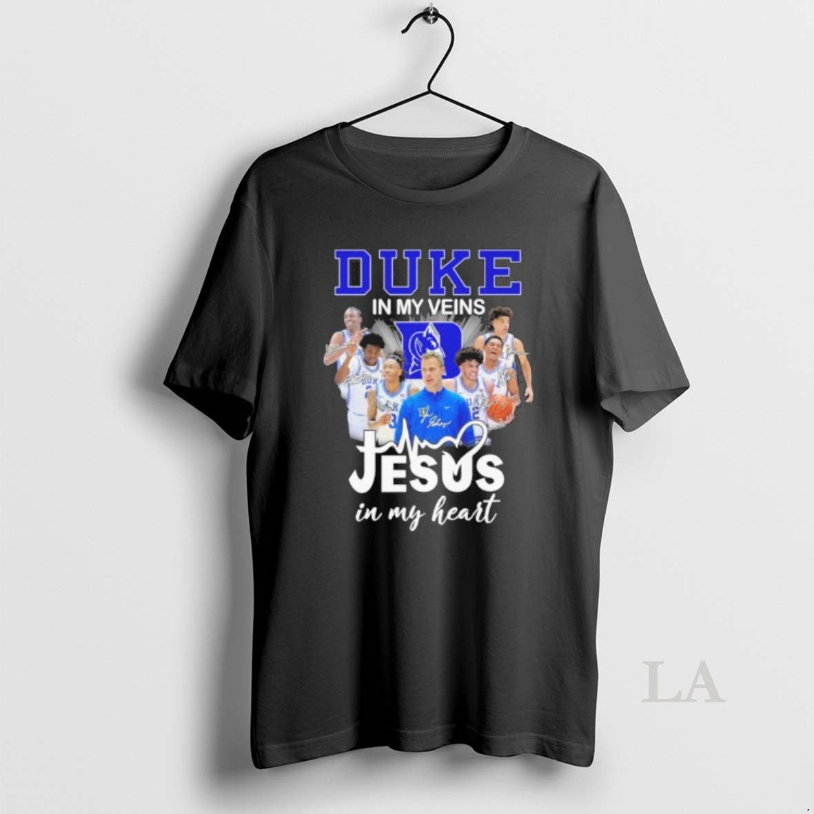 Original Duke Mens Basketball In My Veins Jesus In My Heart T-Shirts, Hoodie, Sweatshirt | InkRitualCo.com