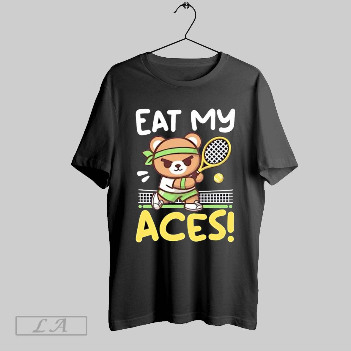 Original Eat My Aces Tennis Bear With Racket And Ball T-Shirts, Hoodie, Sweatshirt | InkRitualCo.com